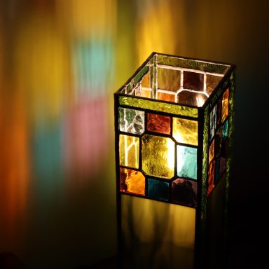 artisanat multicolore lampe à poser luminaire